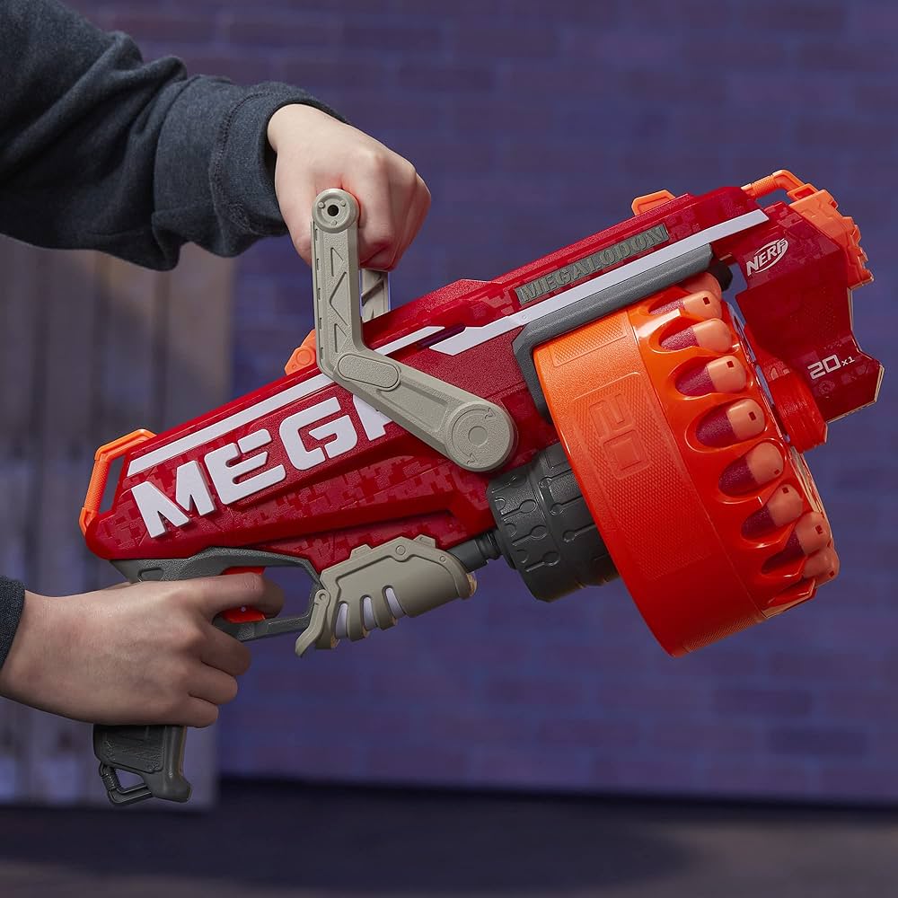 NERF Megalodon N-Strike Mega Toy Blaster with 20 Official